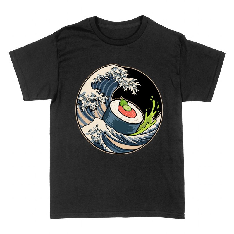 T-shirts: Sushi Grande Vague de Kanagawa
