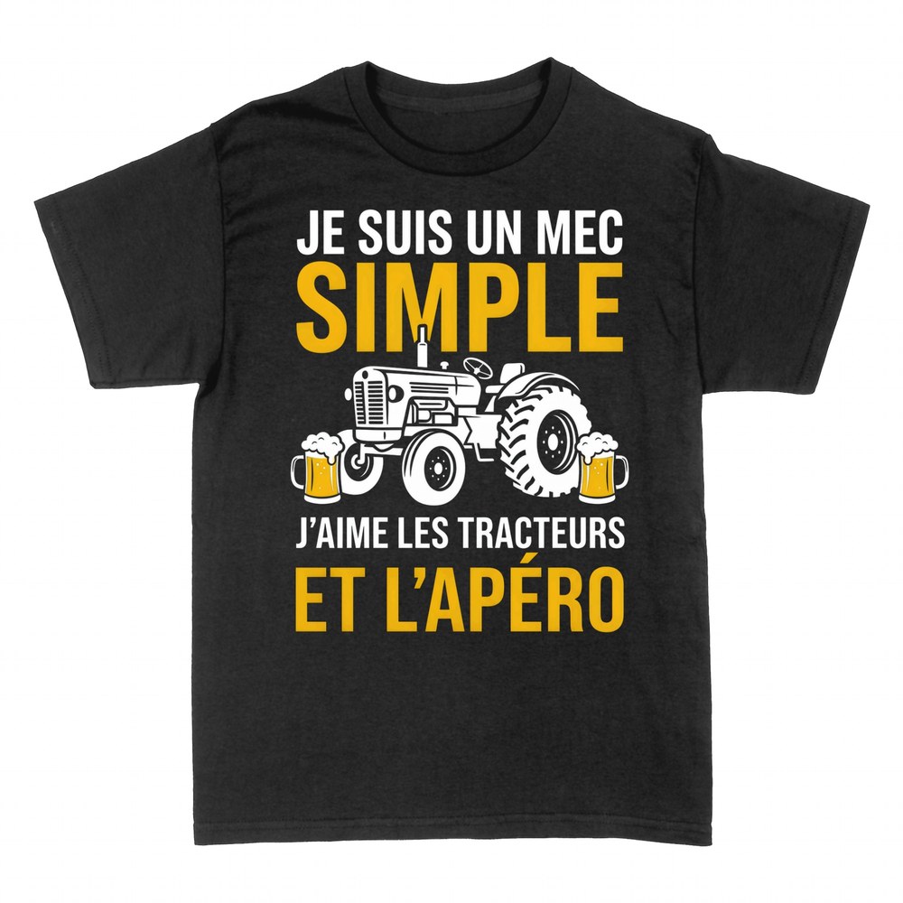 T-shirts: Mec Simple - Tracteurs &amp; Ap&eacute;ro