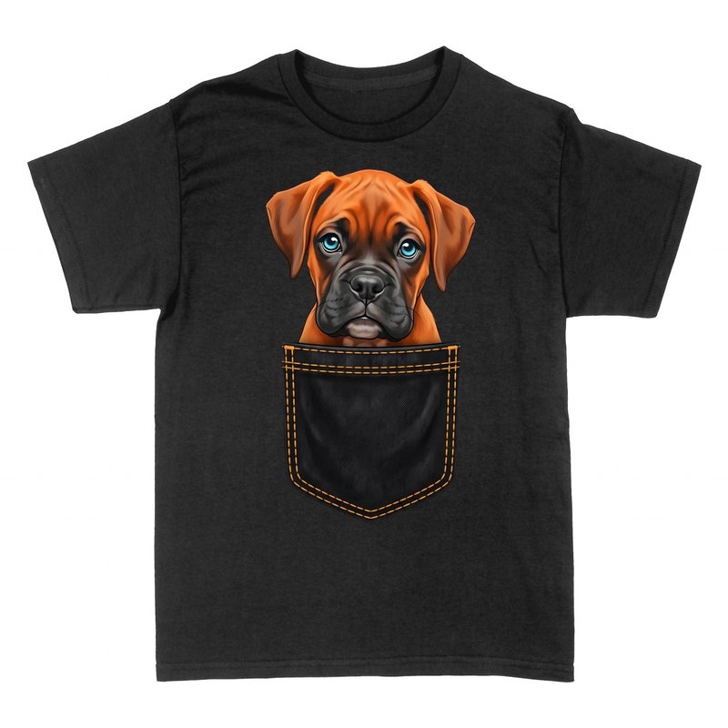 T-shirts: Chiot Boxer dans la Poche