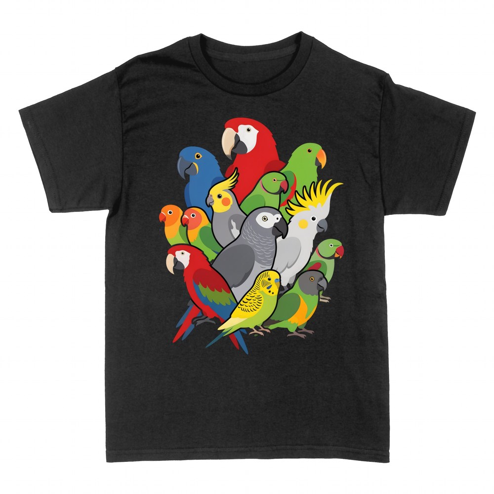 T-shirts: Mosa&iuml;que de perroquets et aras