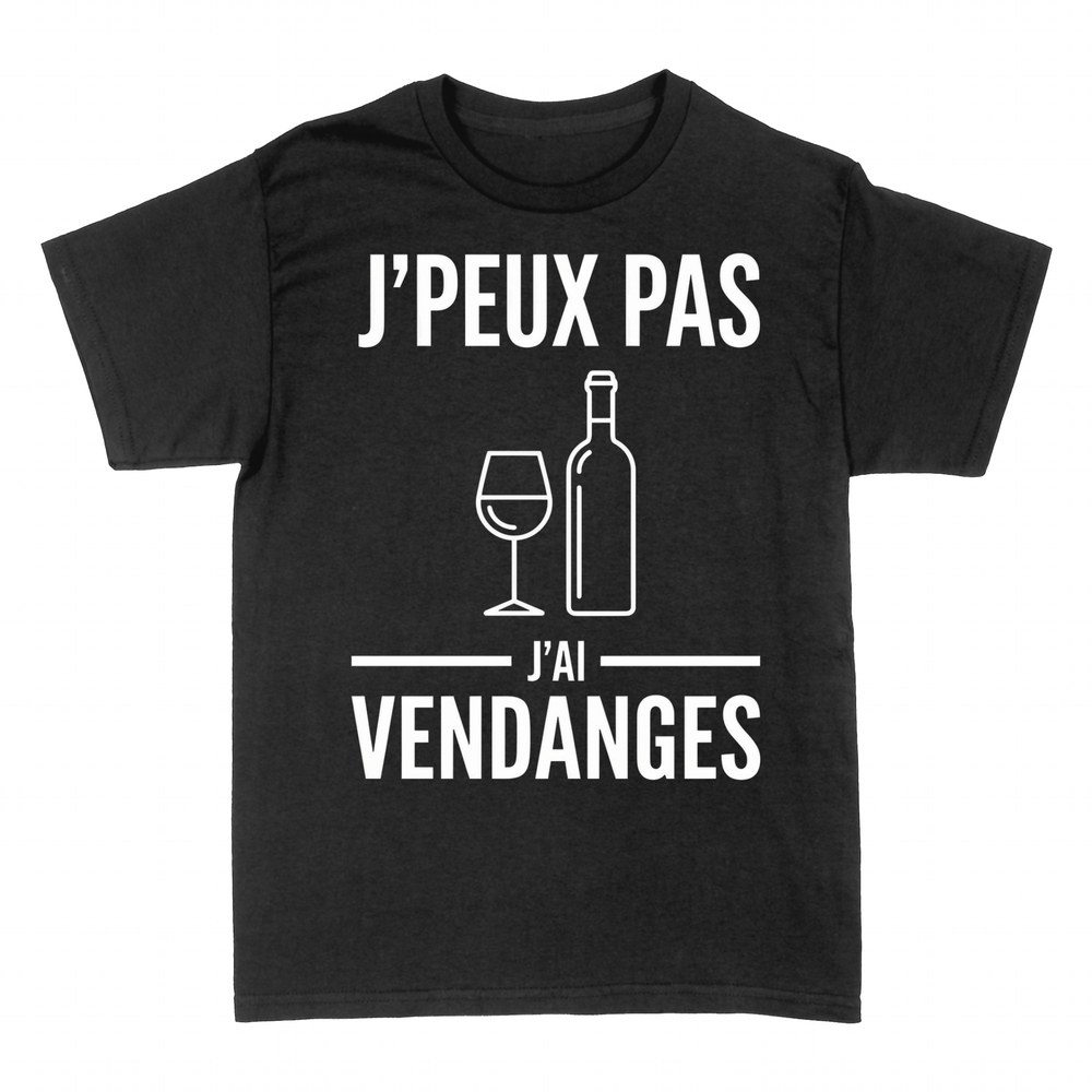 T-shirts: J'peux pas j'ai vendanges - Vin