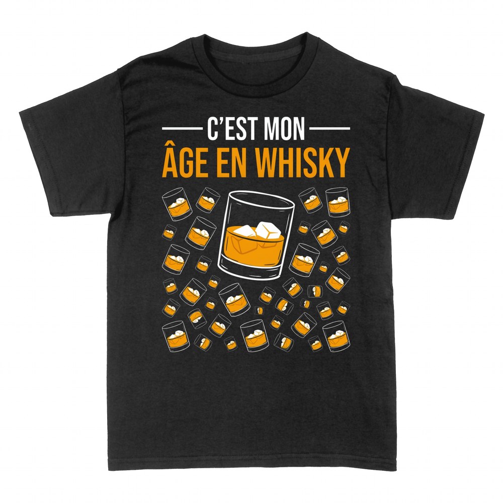 T-shirts: C'est mon &acirc;ge en whisky