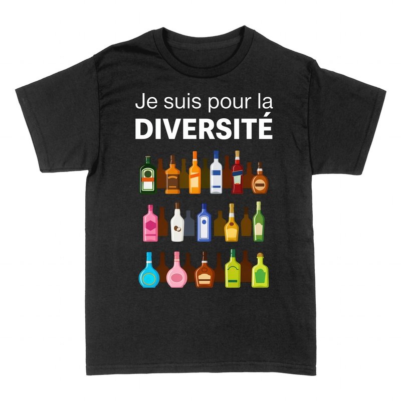 T-shirts: Je suis pour la Diversit&eacute; - Spiritueux