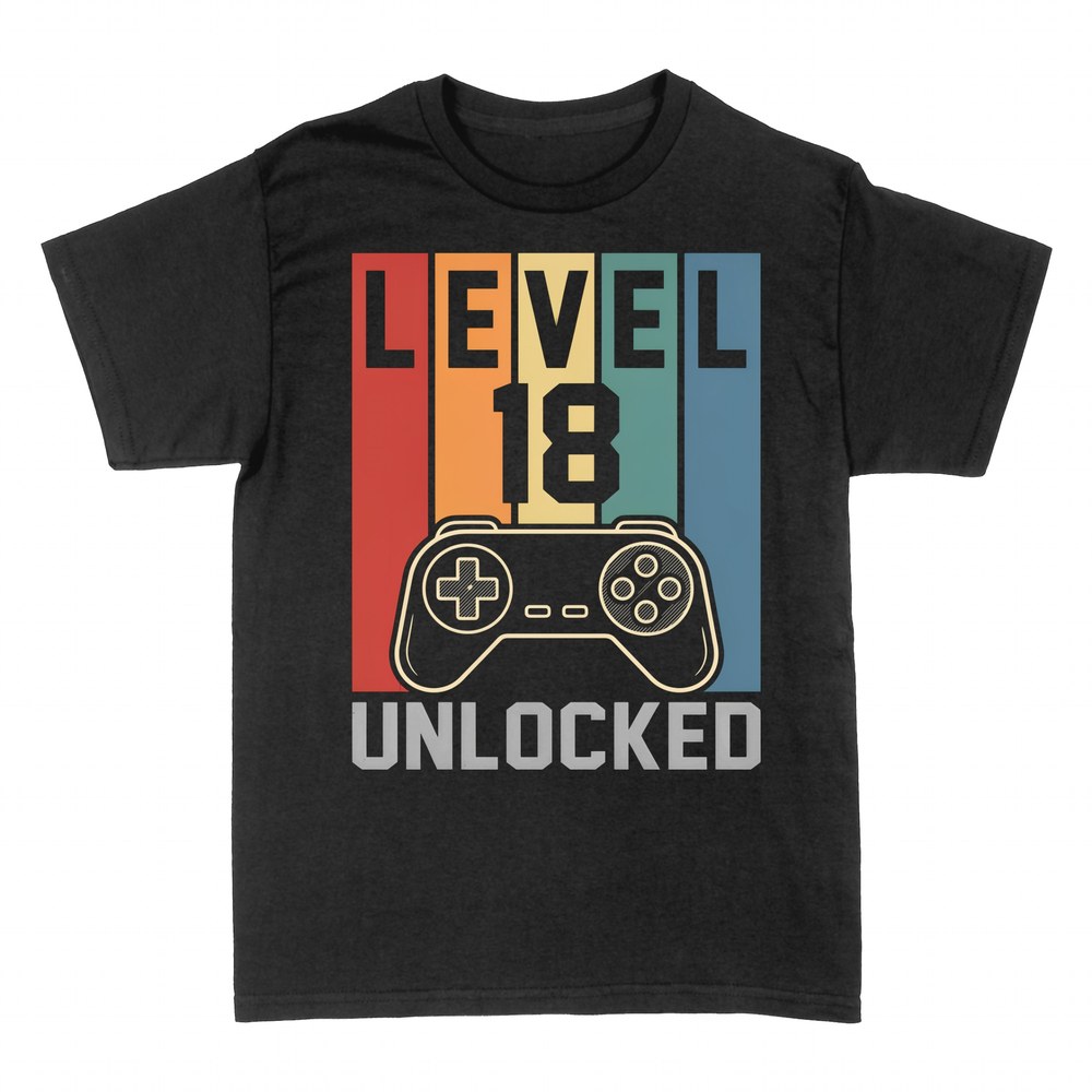 T-shirts: Level 18 Unlocked - 18e Anniversaire Gamer