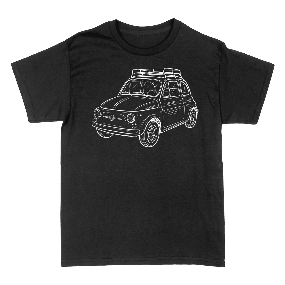 T-shirts: Fiat 500 Classique Vintage