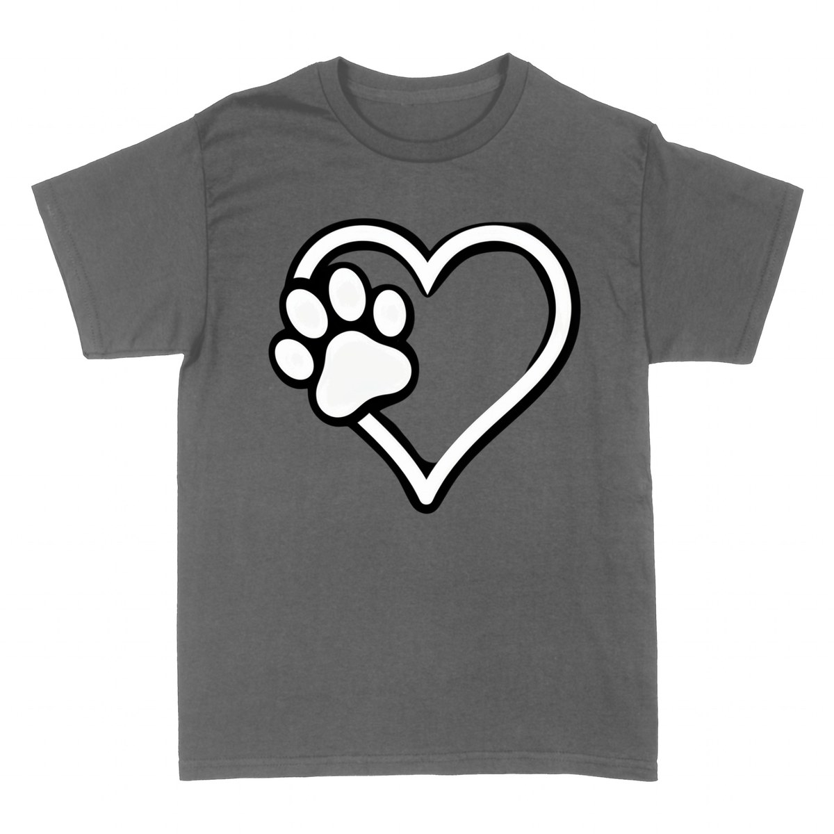 T-shirts: Patte et C&oelig;ur Dog Lover