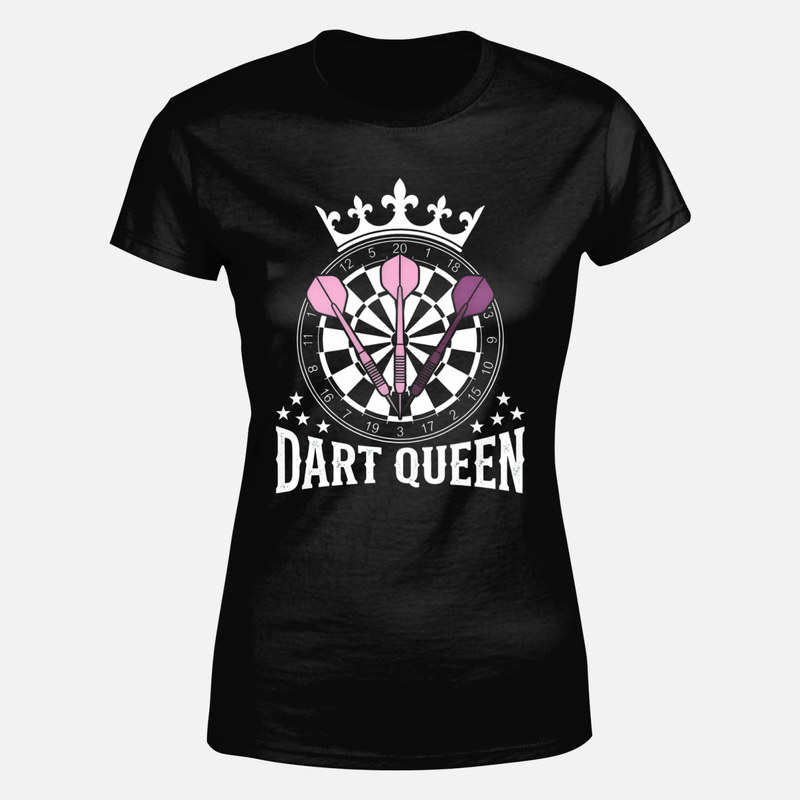 T-shirts: Dart Queen - La Reine des Fl&eacute;chettes