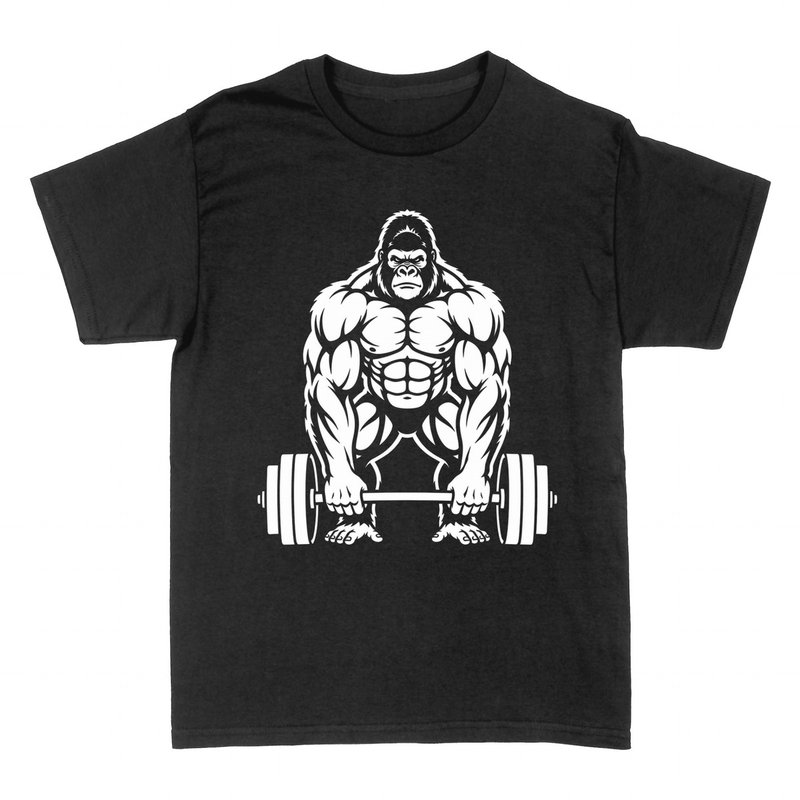 T-shirts: Gorille Salle de Sport Soulev&eacute; de Terre