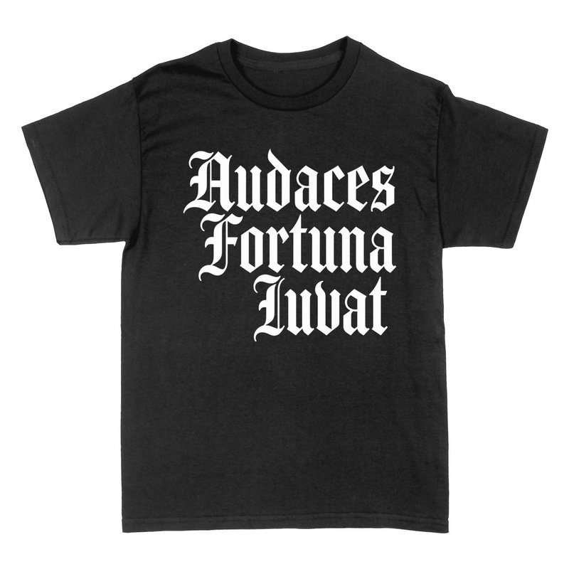 T-shirts: Audaces Fortuna Iuvat &mdash; Latin Gothique