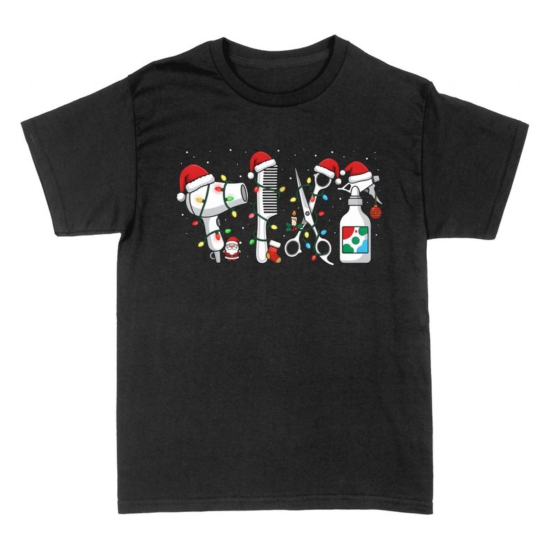T-shirts: Coiffure No&euml;l Outils Festifs