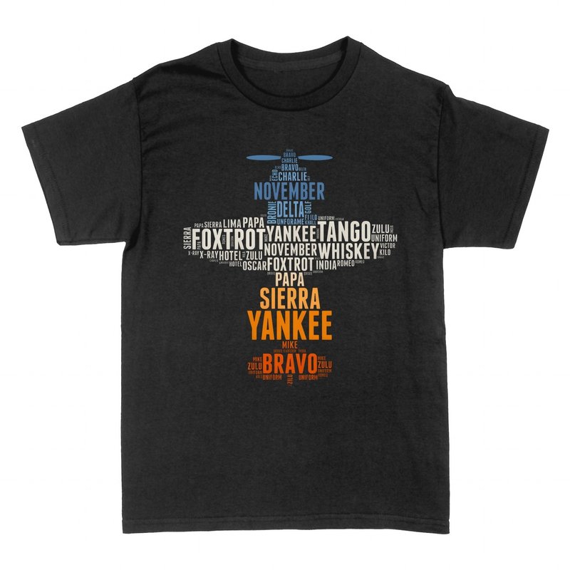 T-shirts: Alphabet Phon&eacute;tique OTAN Pilote