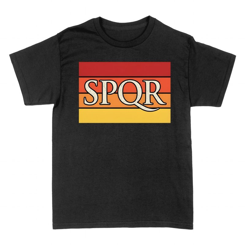 T-shirts: SPQR Rome Antique R&eacute;tro