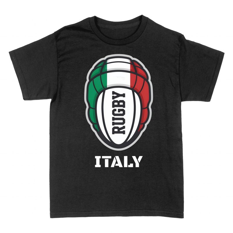 T-shirts: Rugby Italie Ballon Drapeau