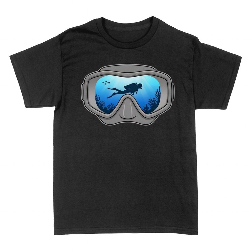 T-shirts: Masque de Plong&eacute;e Monde Sous-Marin