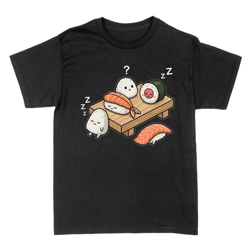 T-shirts: Sushi Kawaii Qui Dort