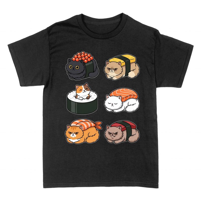 T-shirts: Chats Sushi Kawaii