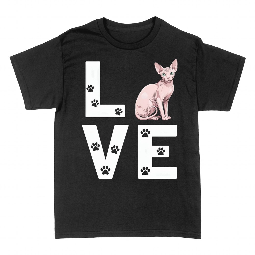 T-shirts: LOVE Chat Sphynx Empreintes
