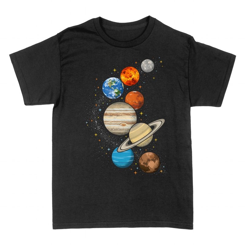 T-shirts: Syst&egrave;me Solaire &mdash; Les Plan&egrave;tes de l'Univers
