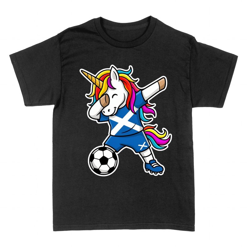 T-shirts: Licorne &Eacute;cosse Dab Football