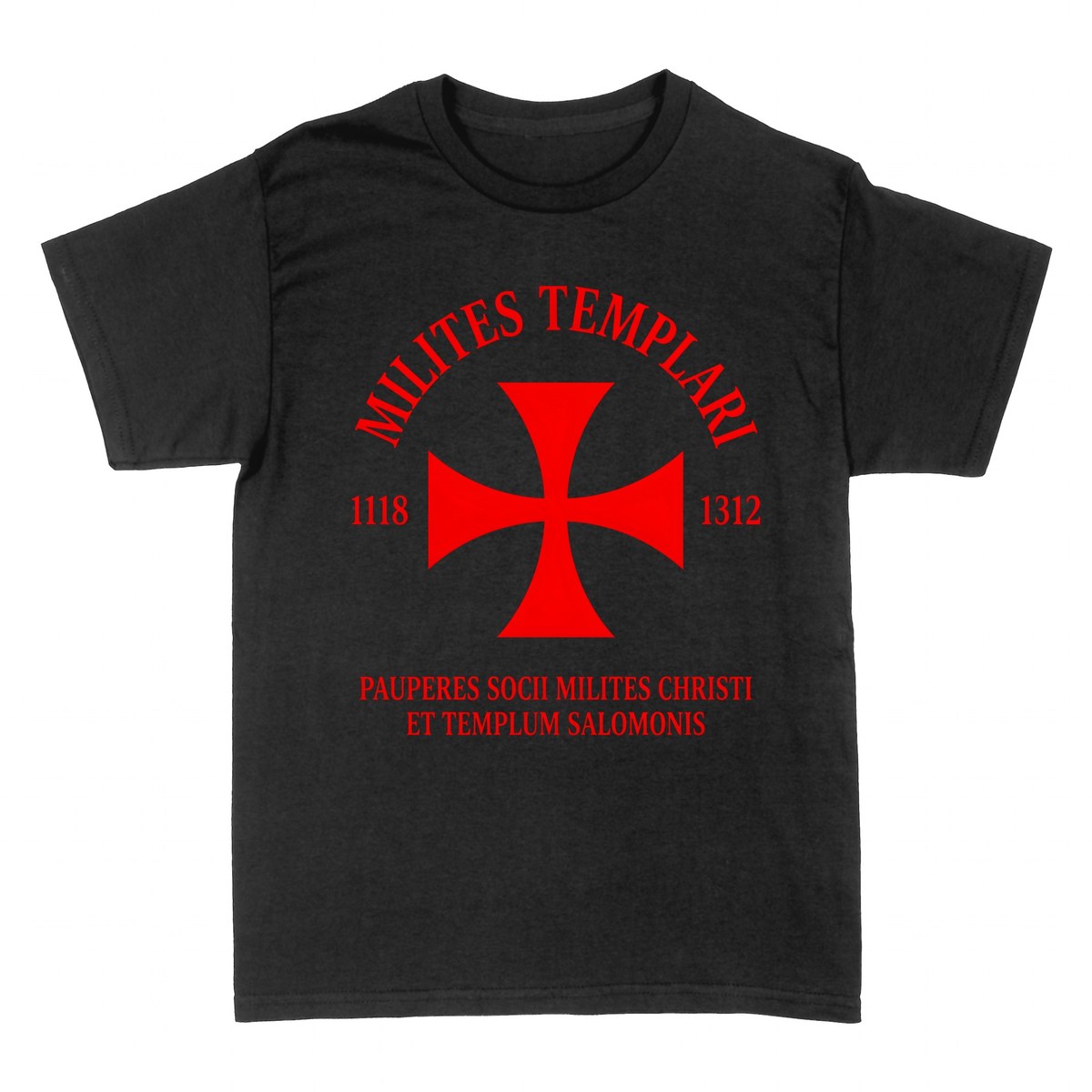 T-shirts: Milites Templari &mdash; Croix et Devise Latine