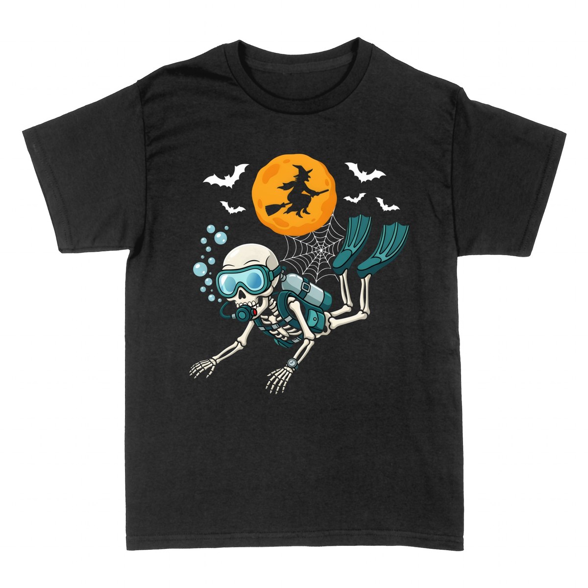 T-shirts: Squelette Plongeur Halloween