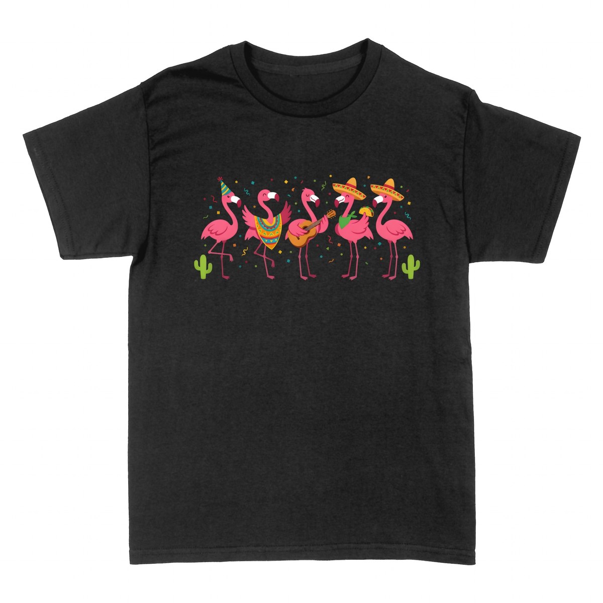 T-shirts: Flamants Roses Fiesta Cinco de Mayo