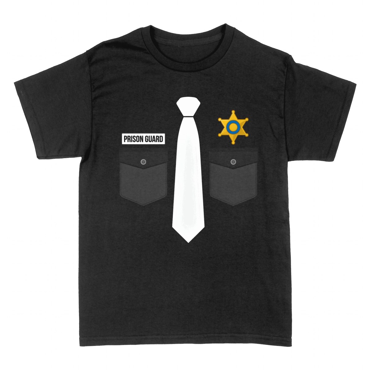 T-shirts: Gardien de Prison Uniforme et Badge