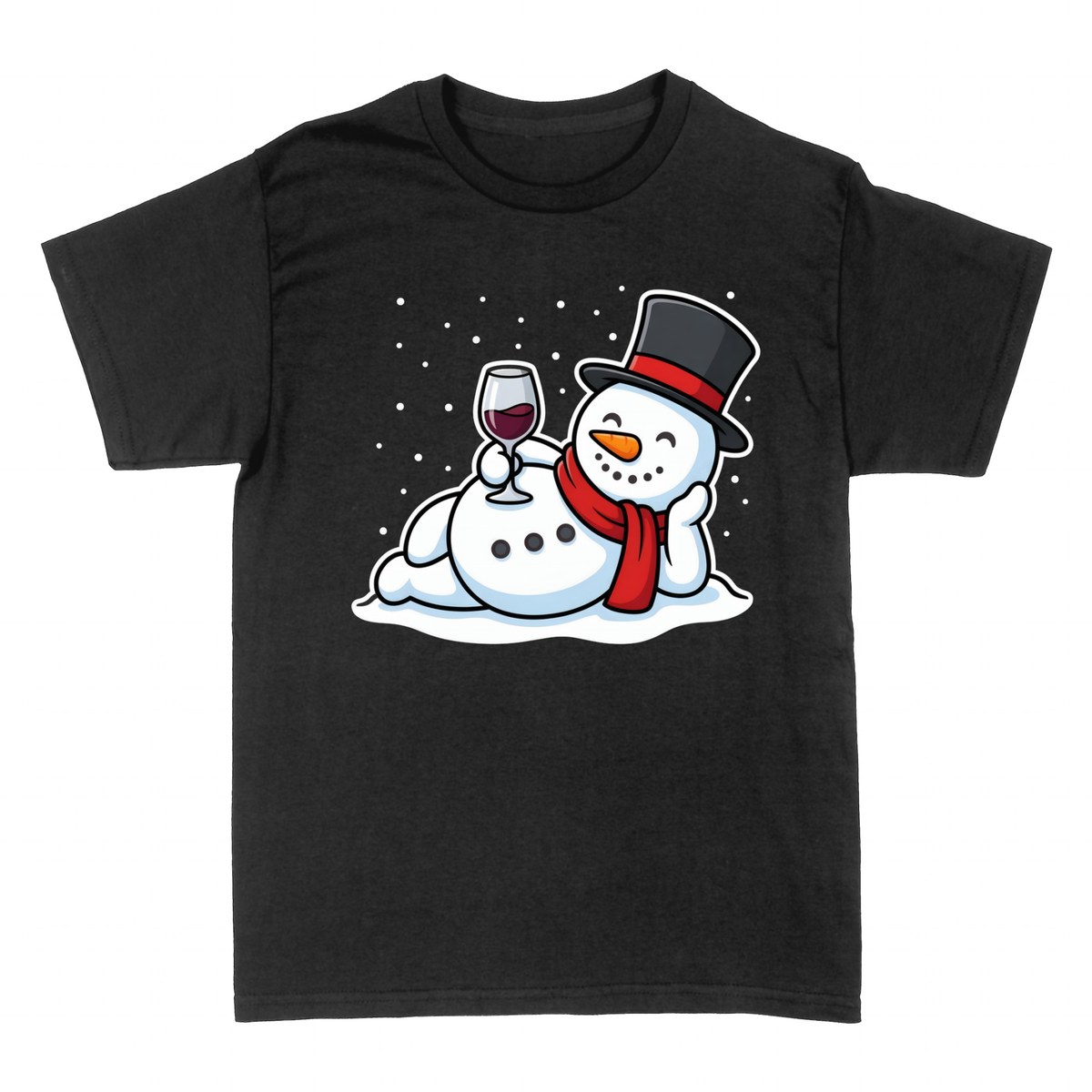 T-shirts: Bonhomme de Neige au Vin de No&euml;l
