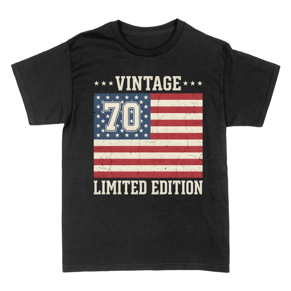 T-shirts: Vintage 70 Ans &Eacute;dition Limit&eacute;e