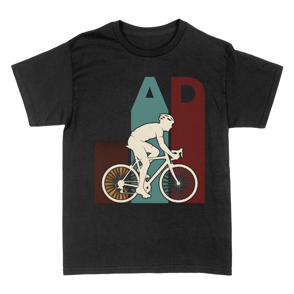T-shirts: Cycliste R&eacute;tro Typographie Vintage