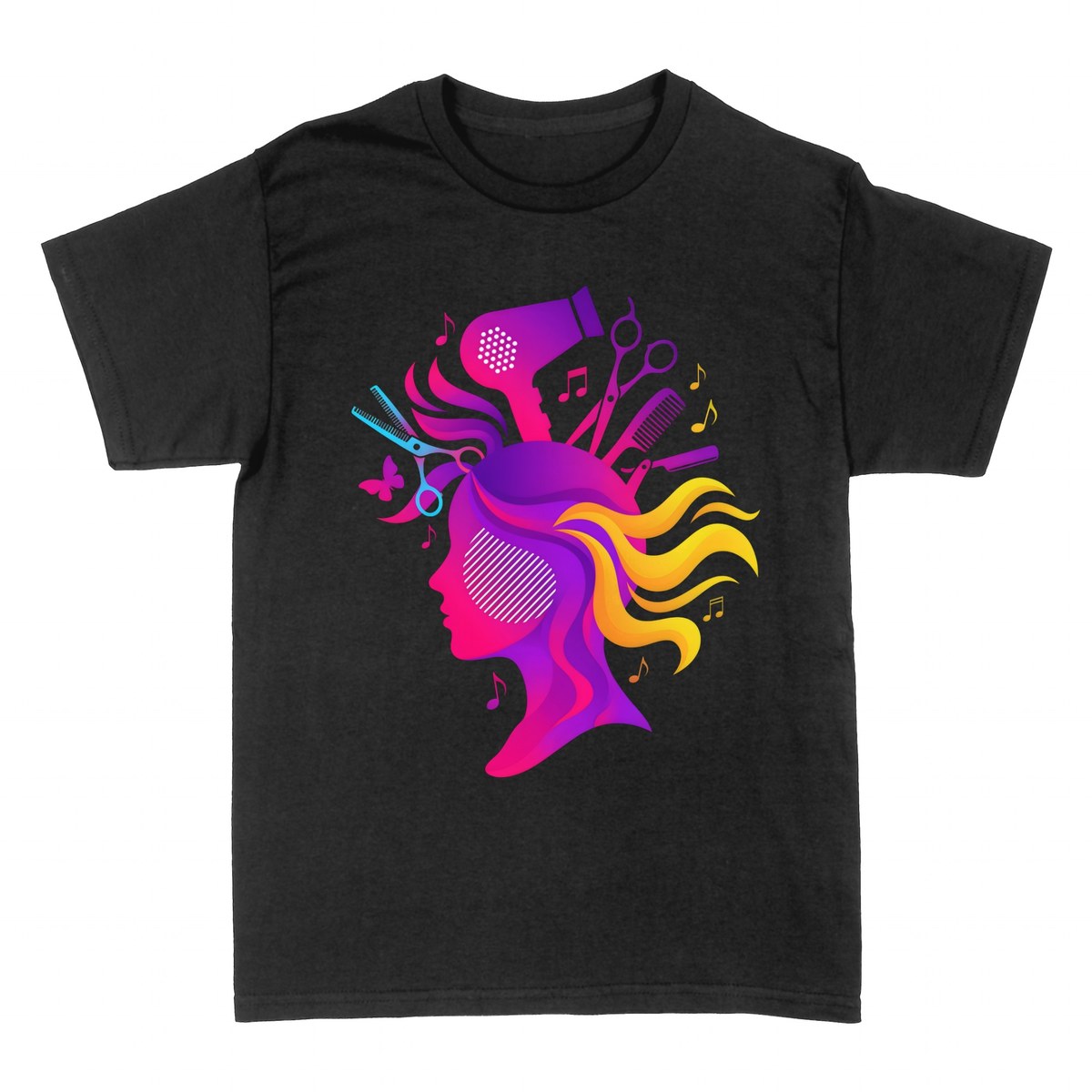 T-shirts: Coiffeuse Musique et Style