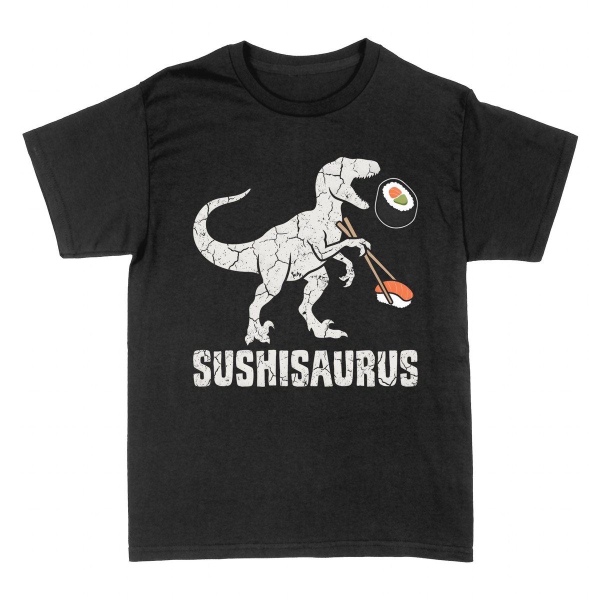 T-shirts: Sushisaurus - Le Dinosaure Accro aux Sushis
