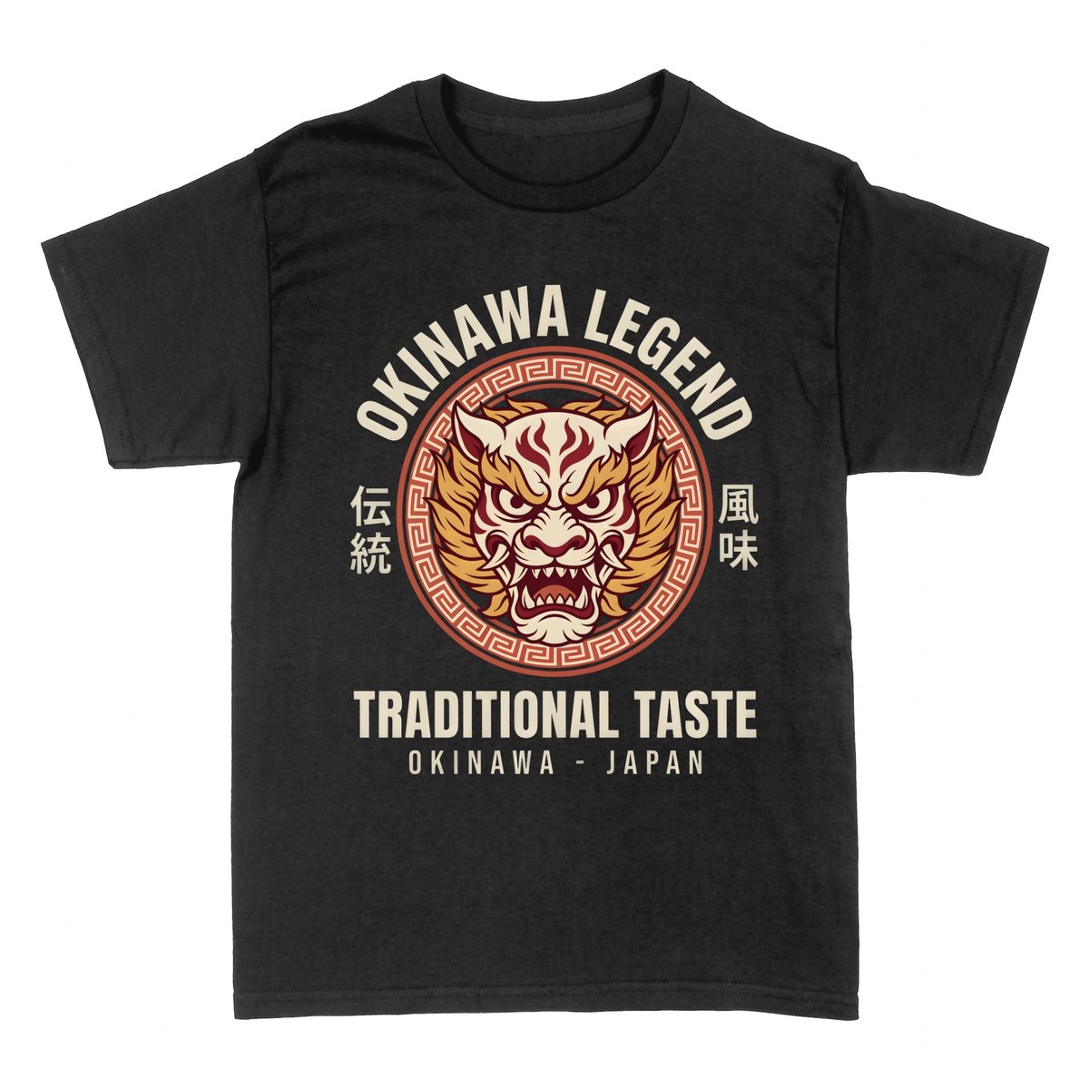 T-shirts: Okinawa Legend - Masque Oni Traditionnel Japonais