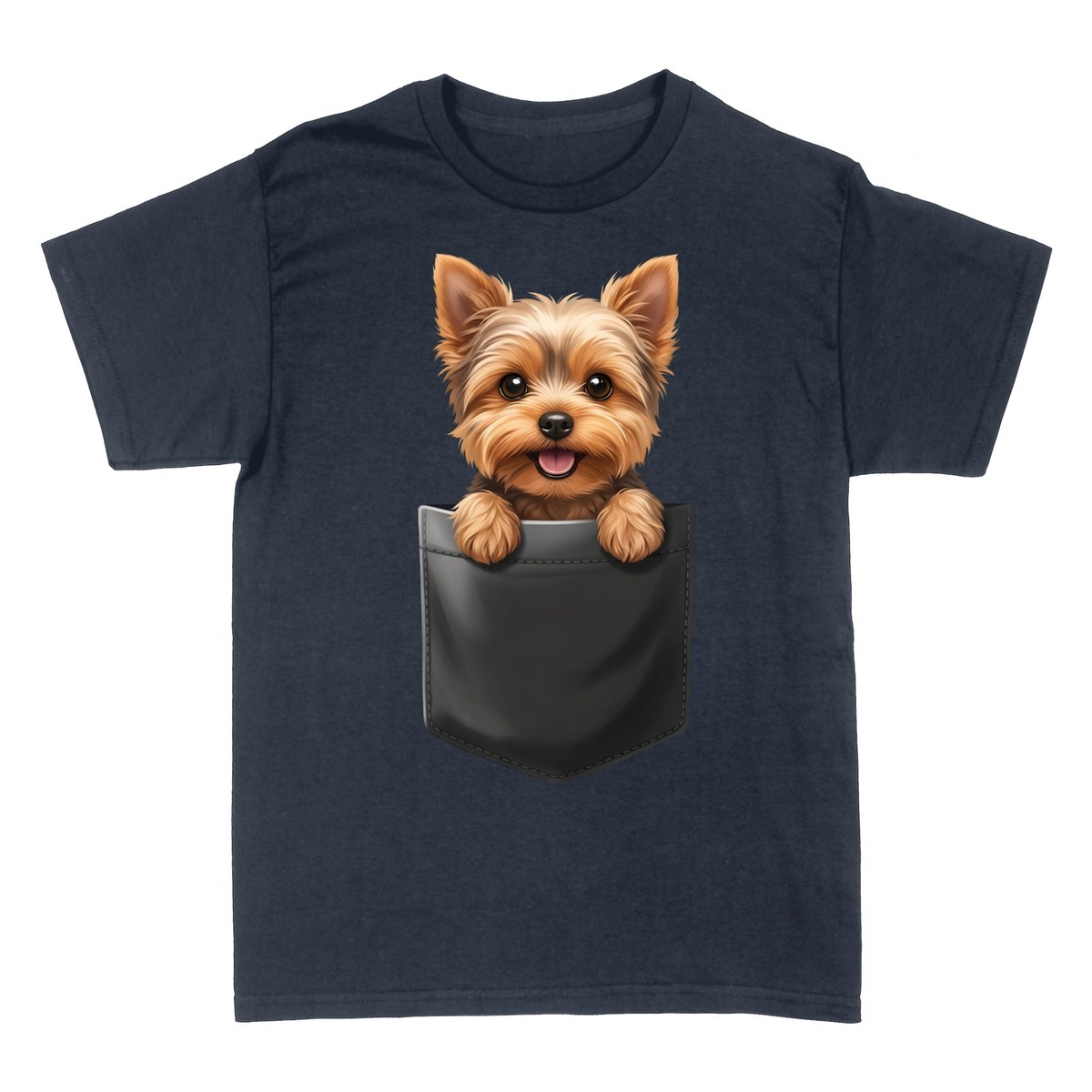 T-shirts: Yorkshire Terrier dans une poche