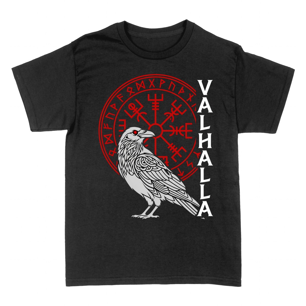 T-shirts: Corbeau de Valhalla et Vegvisir Runique