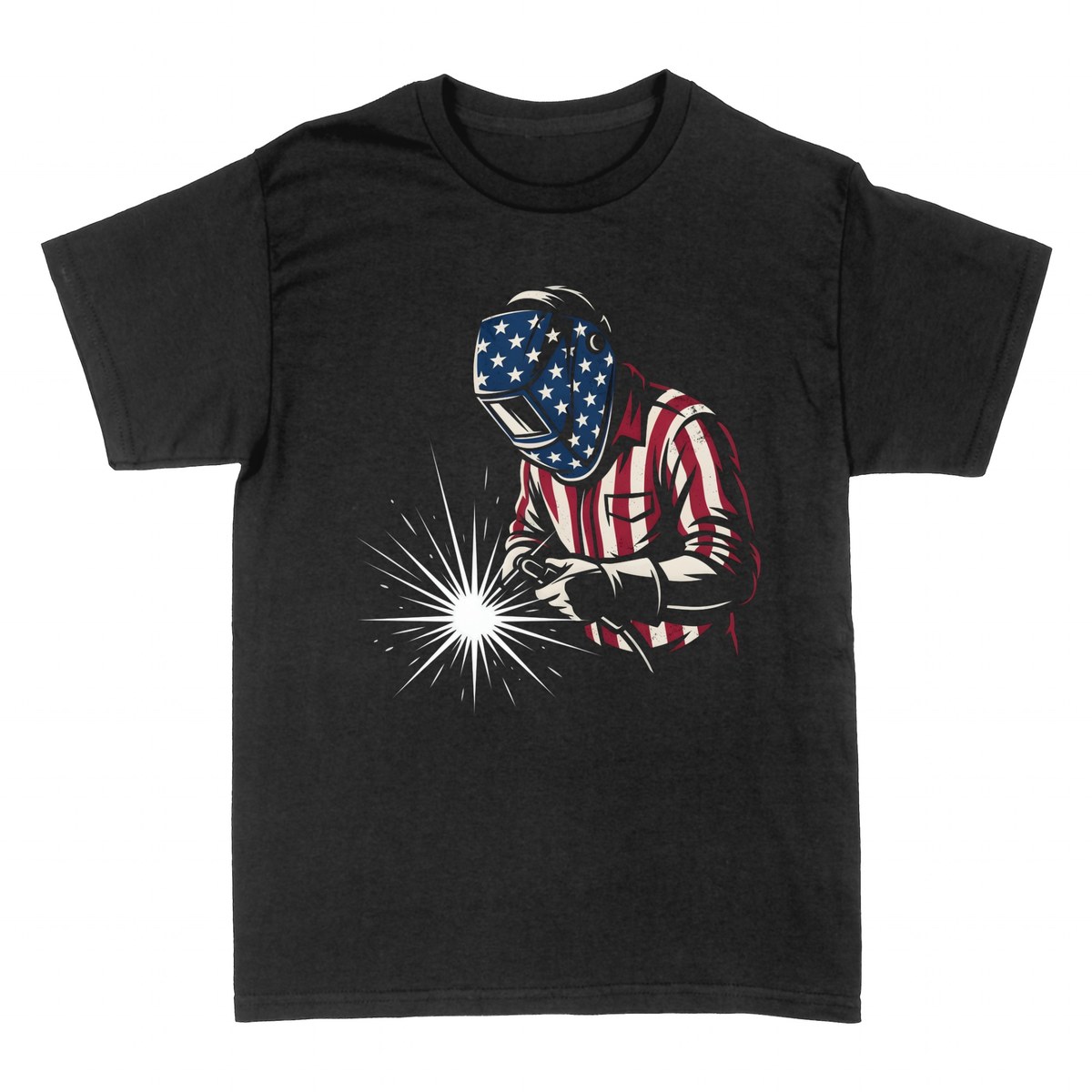 T-shirts: Soudeur Fiert&eacute; Am&eacute;ricaine