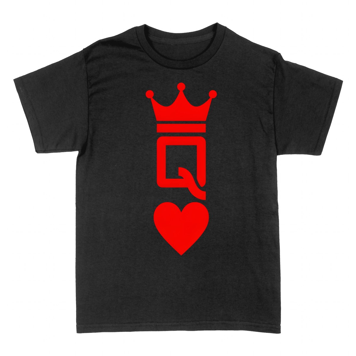 T-shirts: Reine de c&oelig;ur couronne carte