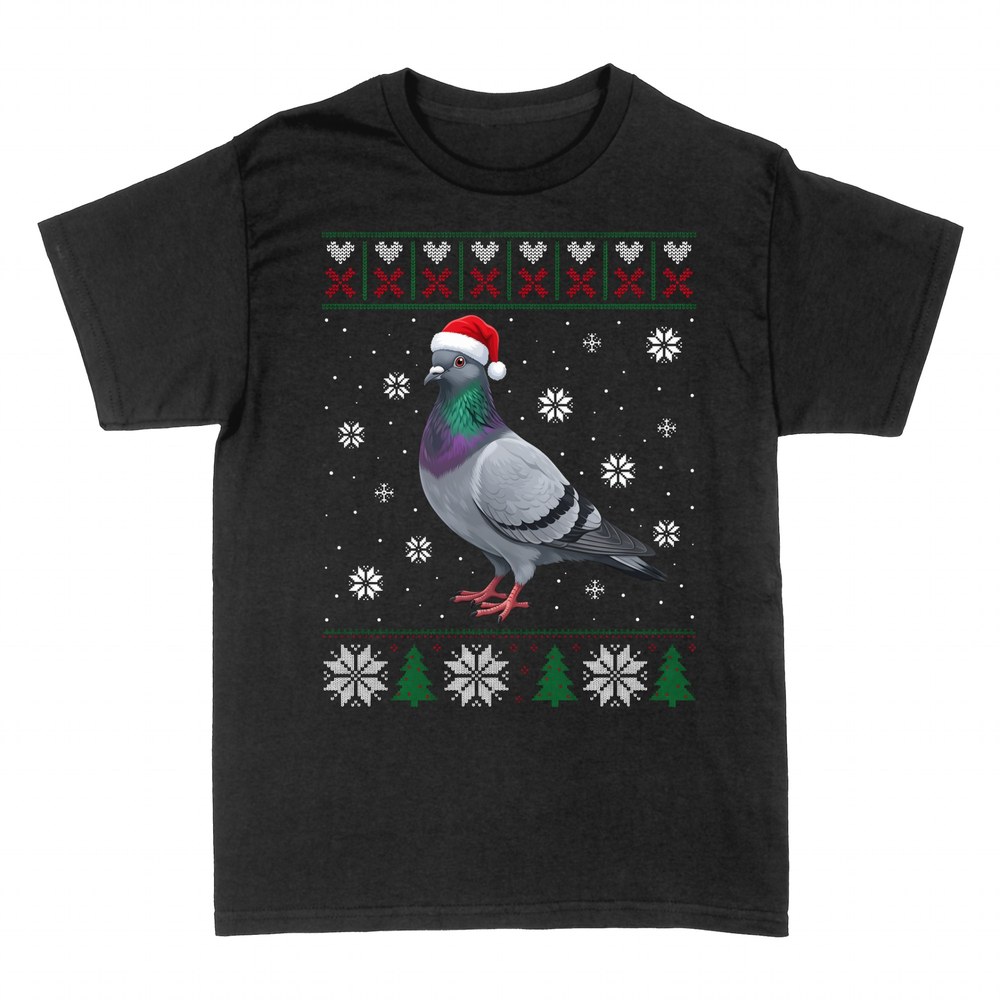 T-shirts: Pigeon de No&euml;l Bonnet P&egrave;re No&euml;l