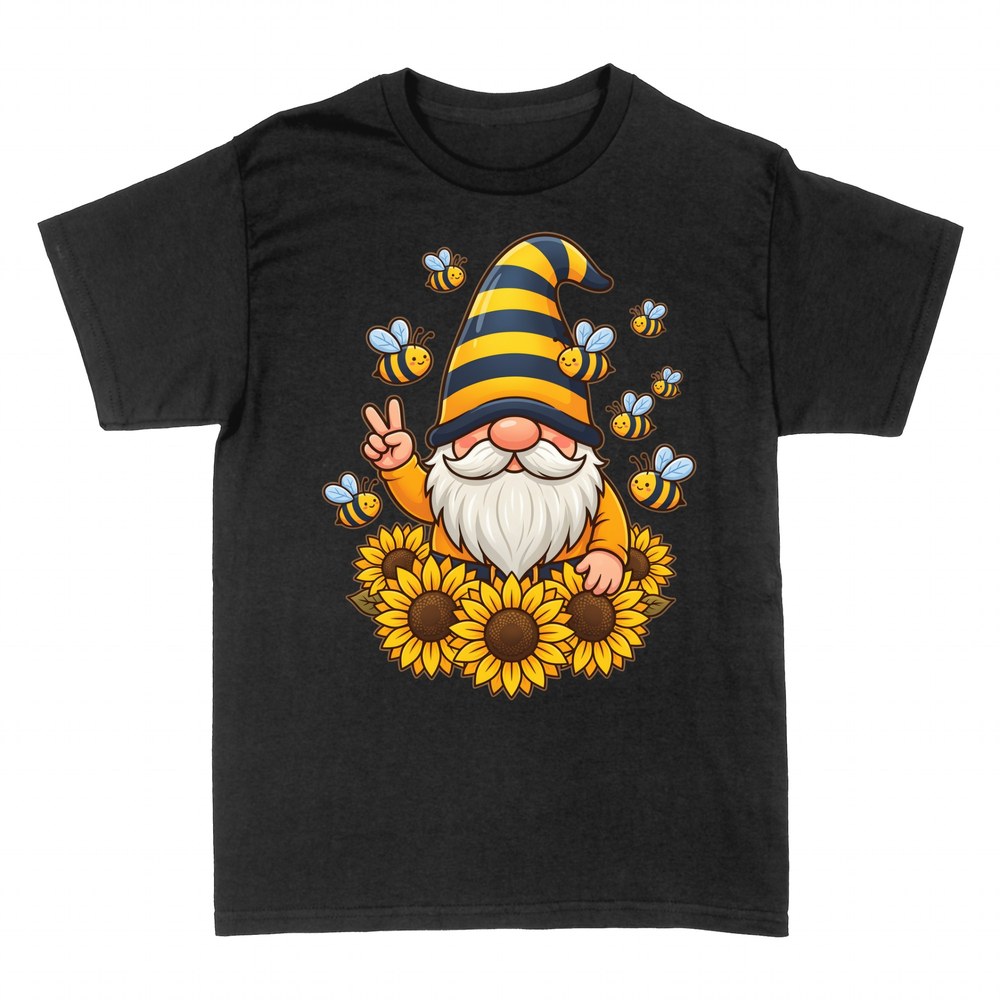 T-shirts: Gnome Apiculteur avec Abeilles et Tournesols