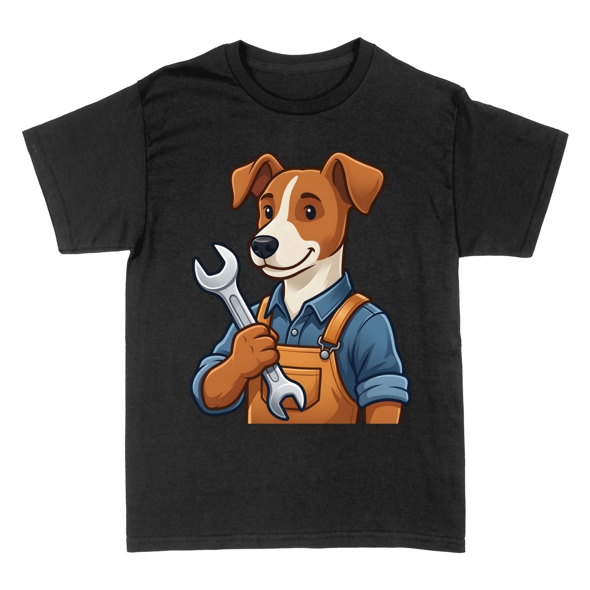 T-shirts: Chien m&eacute;canicien &agrave; la cl&eacute; anglaise