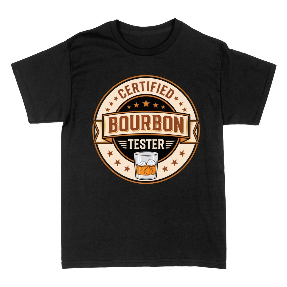 T-shirts: D&eacute;gustateur de bourbon certifi&eacute;