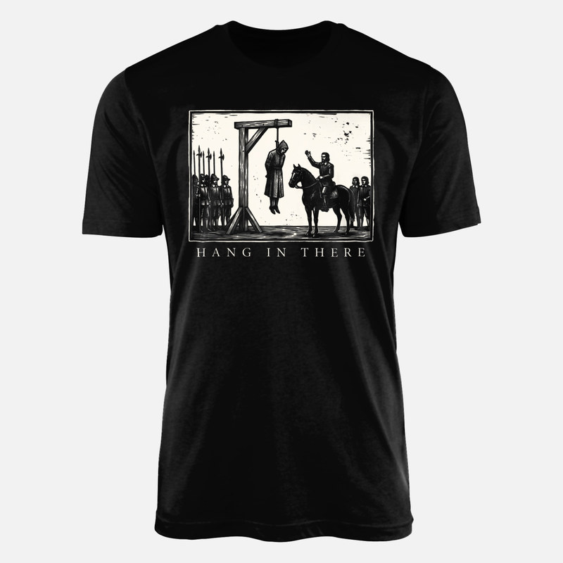 T-shirts: Pendu m&eacute;di&eacute;val humour noir