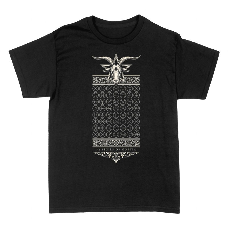 T-shirts: Les 72 sceaux de la Go&eacute;tie et Baphomet