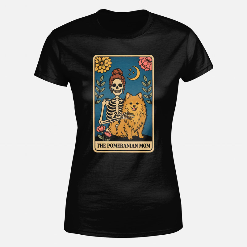 T-shirts: Carte de tarot de la maman d'un spitz nain