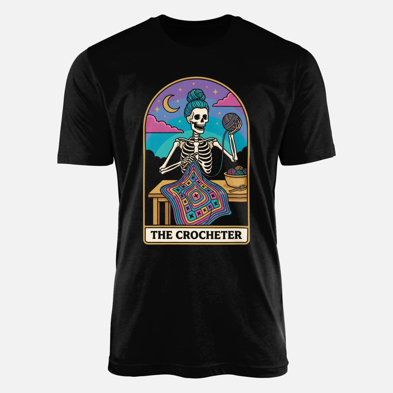 T-shirts: Carte de tarot de la crocheteuse