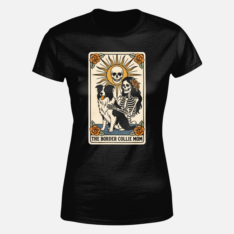 T-shirts: Carte de tarot de la maman d'un border collie