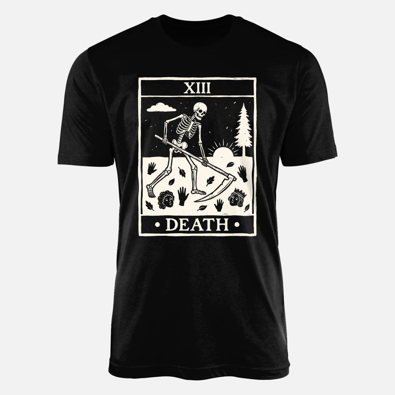 T-shirts: Carte de tarot XIII La Mort faucheuse