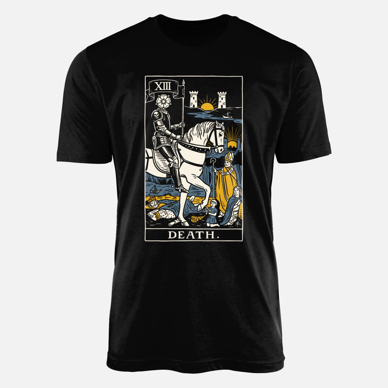T-shirts: Carte de tarot La Mort florale