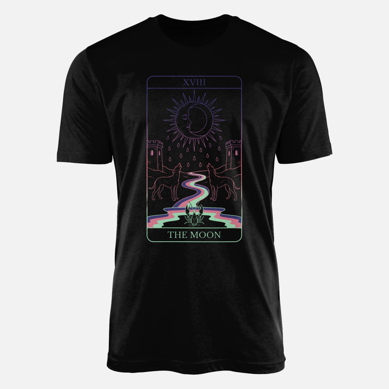 T-shirts: Carte de tarot La Lune XVIII
