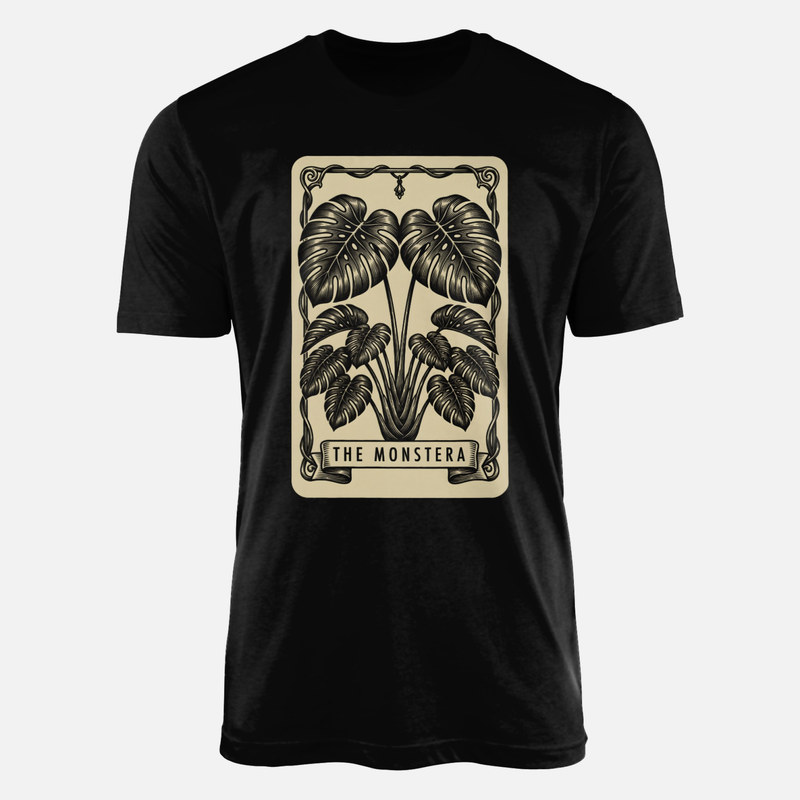 T-shirts: Carte de tarot monstera